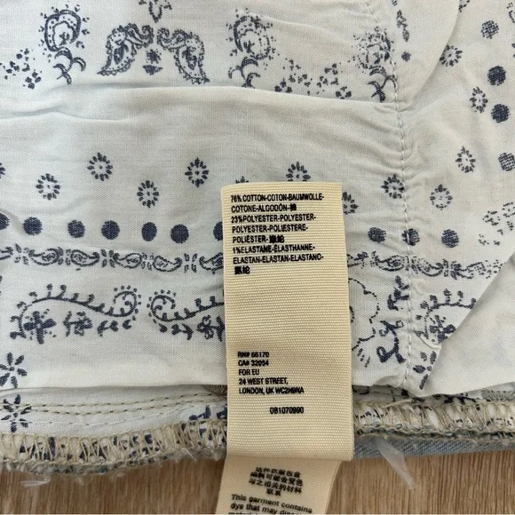 We The Free People Wild Child Skinny Stretch Jeans Havana Blue Size 29 - Picture 6 of 9